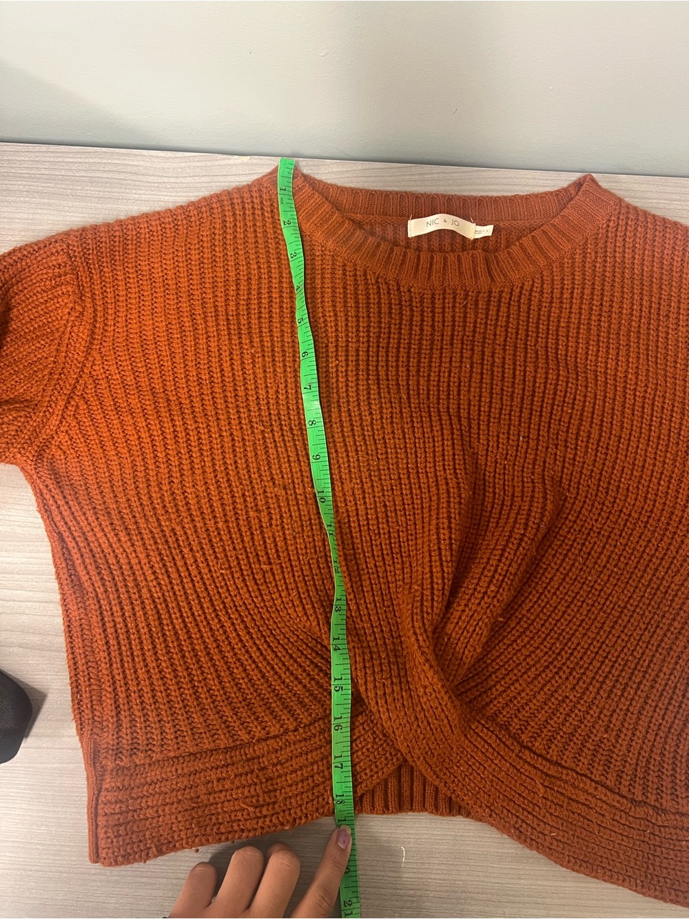 Women's Rust Sweater from Nic & Jo size Large - Picture 5 of 5